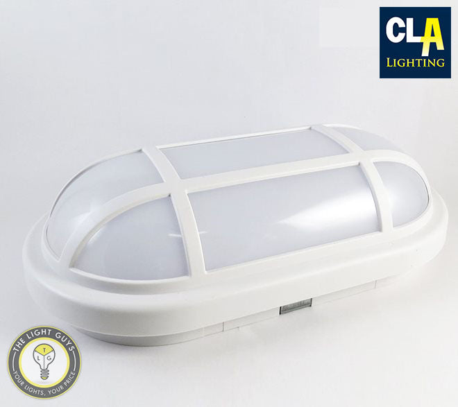 CLA LED Bulkhead with Cage Guard 20W 3000K | 5000K - TheLightGuys