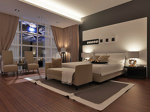 Choosing the right amount of Downlights for a bedroom or rooms in the home