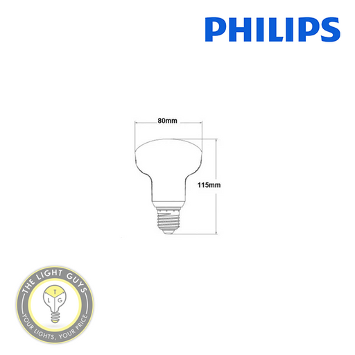 PHILIPS R80 10W E27 2700K | 6500K NON DIMMABLE