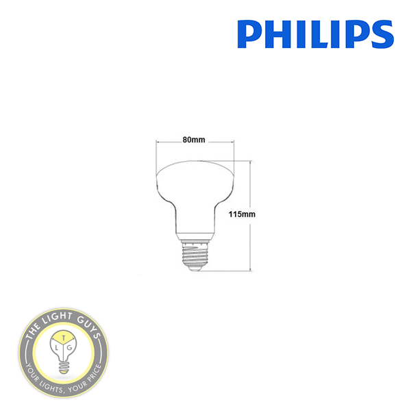 PHILIPS R80 10W E27 2700K | 6500K NON DIMMABLE