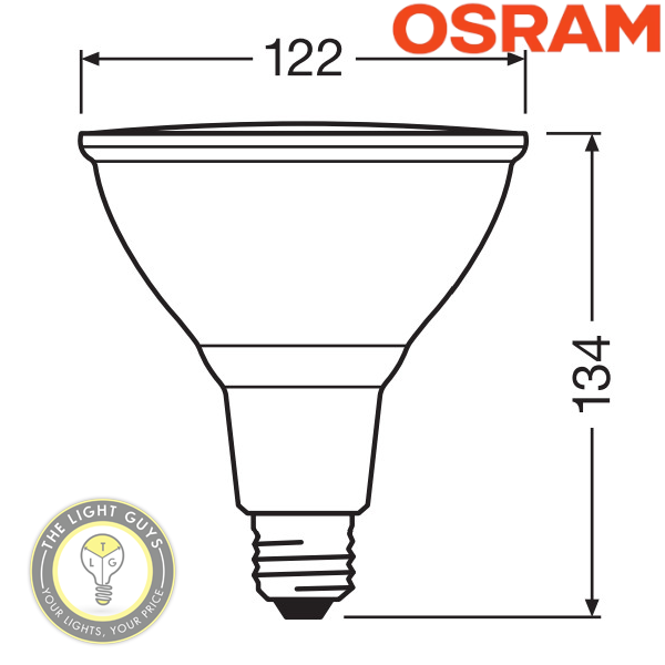 OSRAM LED PAR38 LED 12W ES/E27 2700K/6500K 30DG IP65