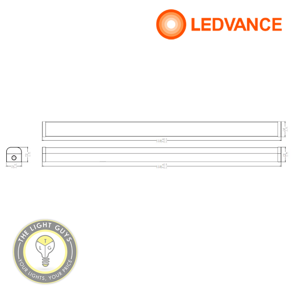 LEDVANCE LED BATTENS TRI COLOUR DUAL WATTAGE IP20