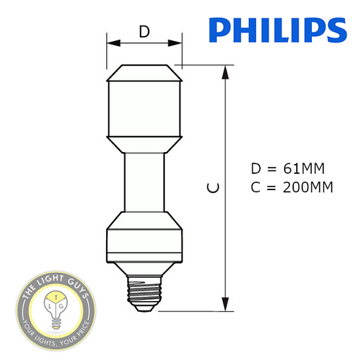 PHILIPS TRUEFORCE LED RETROFIT FOR HID, HPL & SON 34W | 65W E27 | E40 4000K