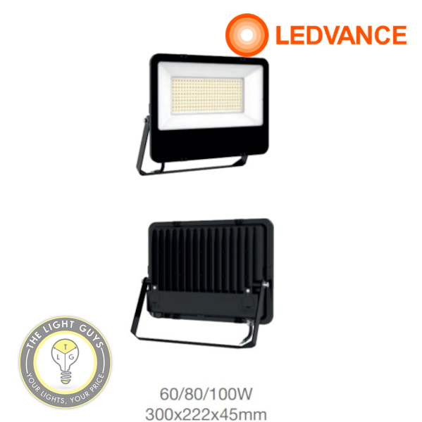 LEDVANCE TriColour Multiwattage floodlight 10 to 200W 3000K/4500K/6500K IP65 IK07