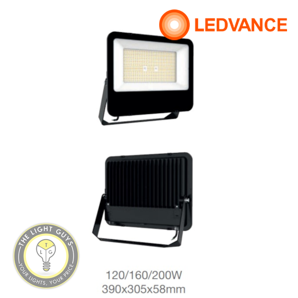 LEDVANCE TriColour Multiwattage floodlight 10 to 200W 3000K/4500K/6500K IP65 IK07