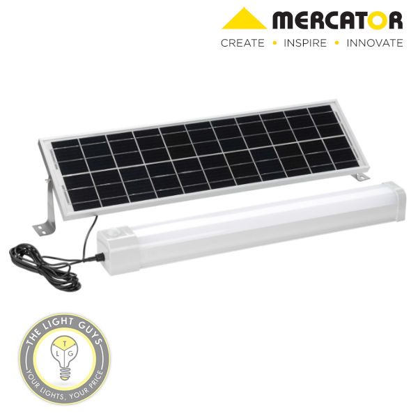 MERCATOR Helios Solar LED Batten 18W 6500K with PIR Sensor & Remote Control