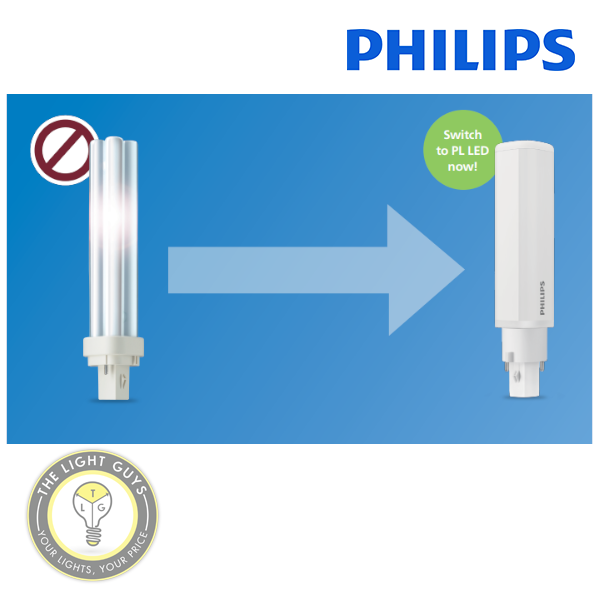 PHILIPS CorePro LED PL-C Retrofit 4-Pin 6.9W 220-240V G24Q-2