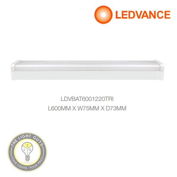 LEDVANCE LED BATTENS TRI COLOUR DUAL WATTAGE IP20