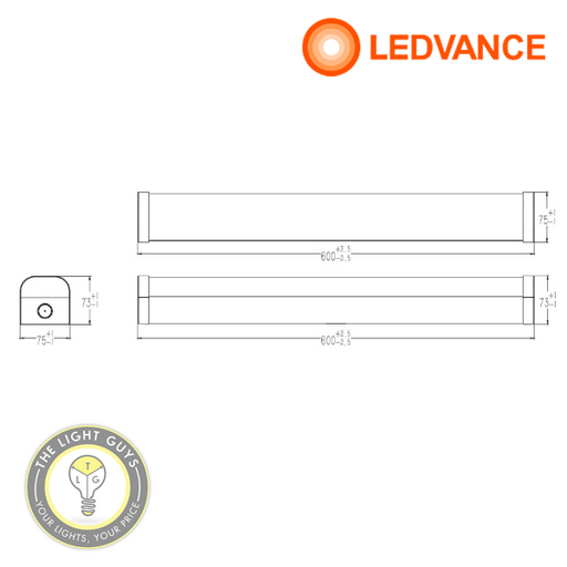 LEDVANCE LED BATTENS TRI COLOUR DUAL WATTAGE IP20