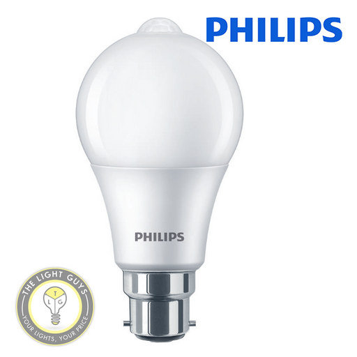 PHILIPS LED Sensor Globe 8w 220-240V BC | ES  6500K Non-Dimmable