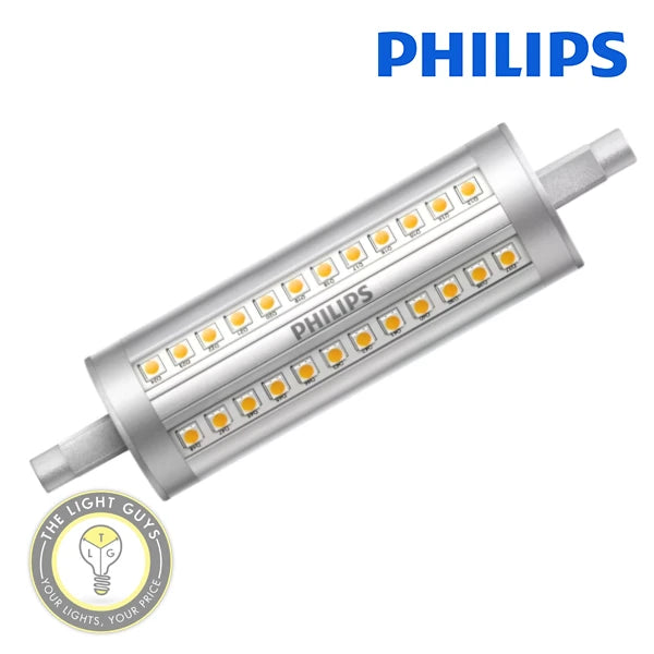 PHILIPS Double ended linear LED R7S Globes 118MM 14W 3000K