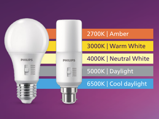 PHILIPS LED 5-Colour Selectable Stick 10W 240V ES/BC Dimmable