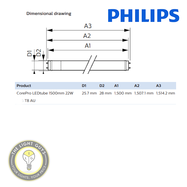 Philips 22w discount led tube light