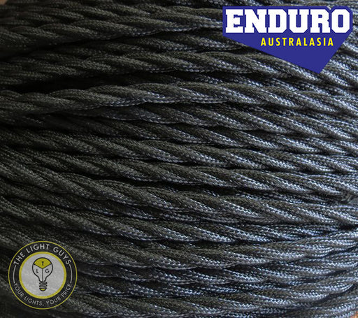 ENDURO Cable Twist 2-Core | 3-Core Black - TheLightGuys