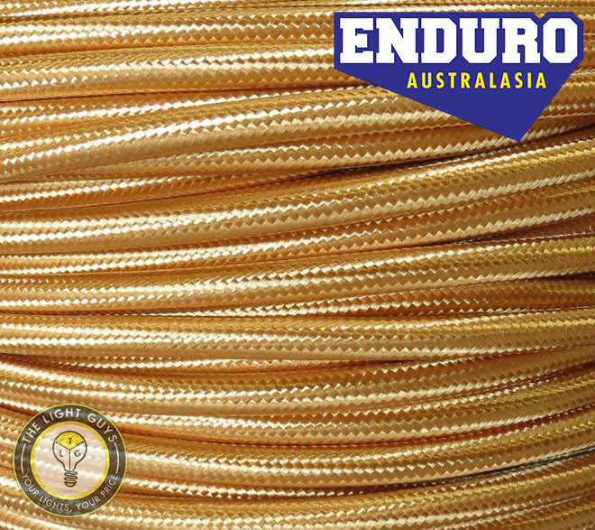 ENDURO Cable Braided 3-Core Gold - TheLightGuys