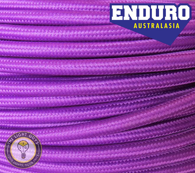 ENDURO Cable Braided 3-Core Purple - TheLightGuys
