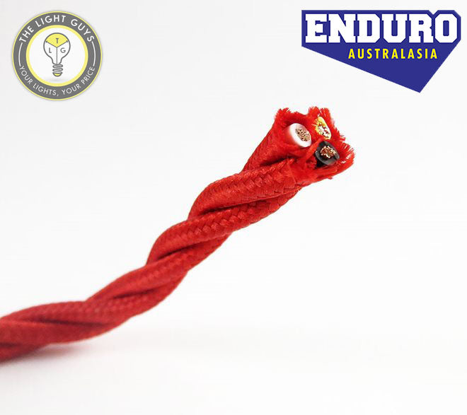 ENDURO Cable Twist 3-Core Red - TheLightGuys