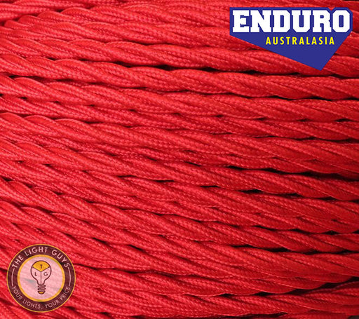 ENDURO Cable Twist 3-Core Red - TheLightGuys