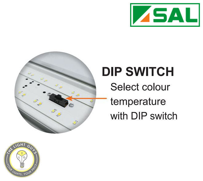 SAL LED Colour Switch Batten 40W 240V 3K/4K/6K IP65 1200mm | 600mm ...