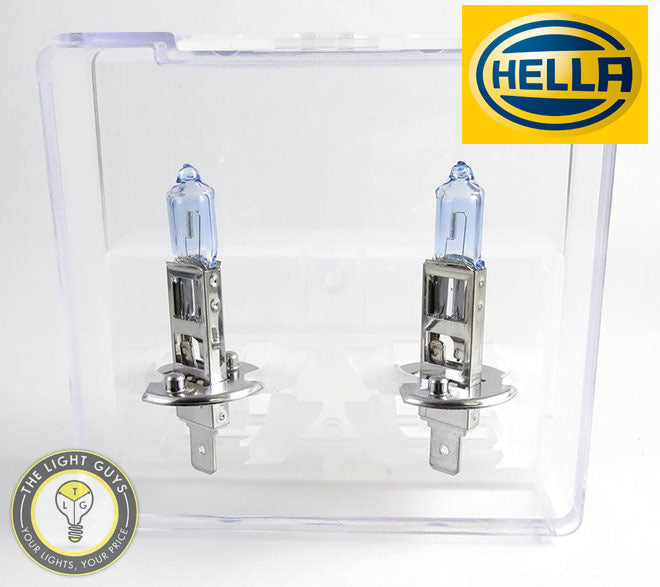 HELLA H1 Headlight Set 55W 12V P14.5s Platinum - TheLightGuys