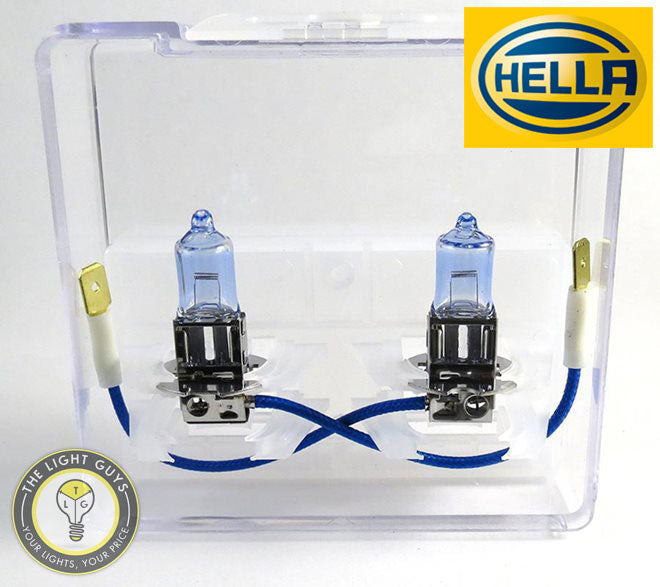 HELLA H3 Headlight Set 55W 12V PK22s Xenon Blue - TheLightGuys