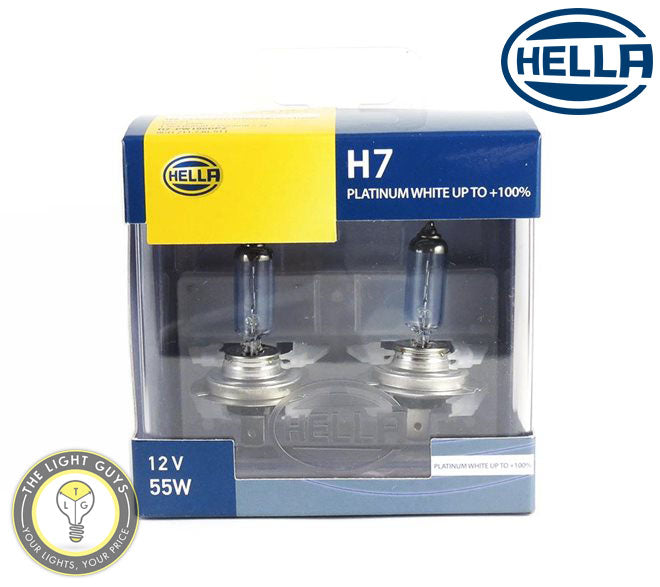 HELLA H7 Headlight Set 55W 12V PX26d Platinum — The Light Guys