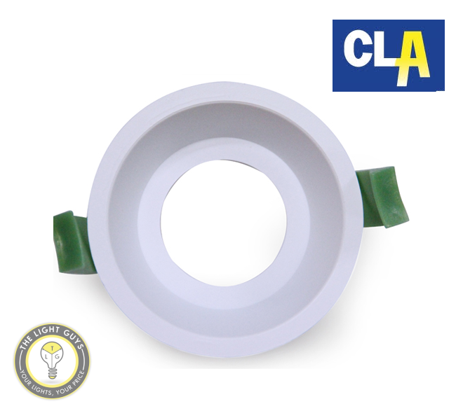 CLA Architectural Downlight Fittings Fixed Matt White Round (Low Glare) 75mm - TheLightGuys