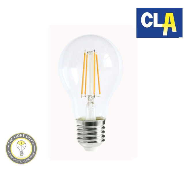 CLA LED Filament Dimmable Globe GLS 8W 260V BC | ES | 2700K | 6000K - TheLightGuys