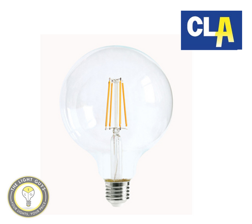 CLA LED Filament Dimmable Globe G125 8W 260V BC | ES | 2700K | 6000K - TheLightGuys