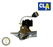 CLA Downlight Fitting GU10 Gimbal Square 90mm White | Satin Chrome - TheLightGuys