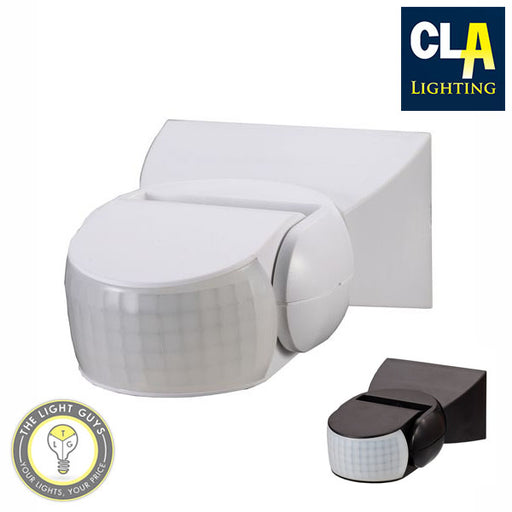 CLA Infrared 180° IP65 Motion Sensors White | Black - TheLightGuys