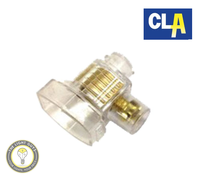 CLA Connector Single | Double Cable 6mm Max 32A Transparent PC - TheLightGuys