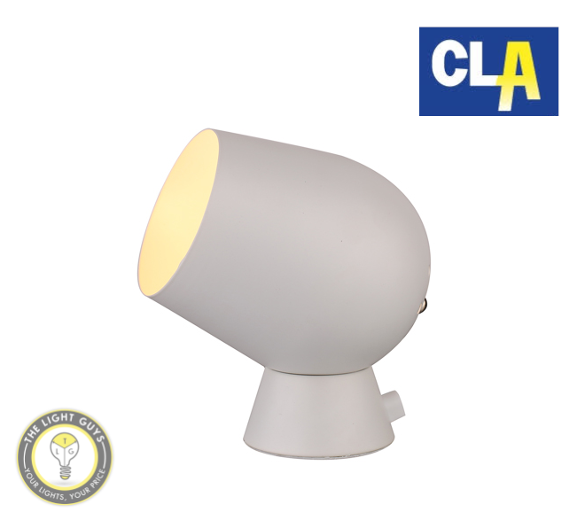 CLA Interior Touch On/Off Table Lamp White | Black (Globe not included) - TheLightGuys