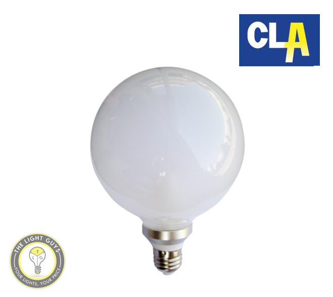 CLA G125 LED Frosted Globes 6W BC 3000K 5000K The Light Guys