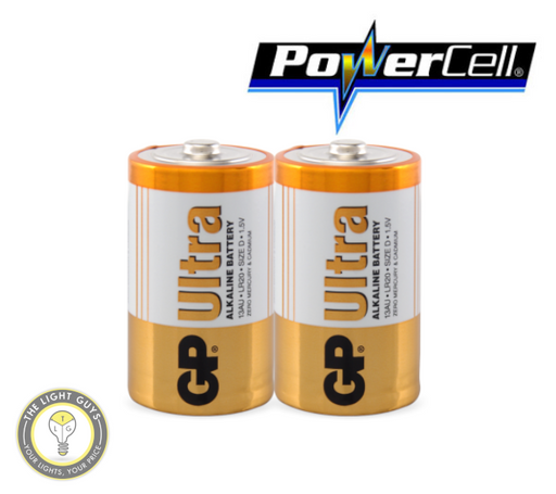 POWERCELL 1.5V UItra Alkaline D Size GP Battery - TheLightGuys