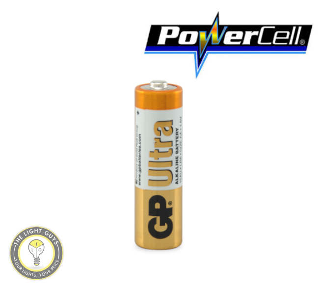 POWERCELL 1.5V UItra Alkaline AA Size GP Battery - TheLightGuys