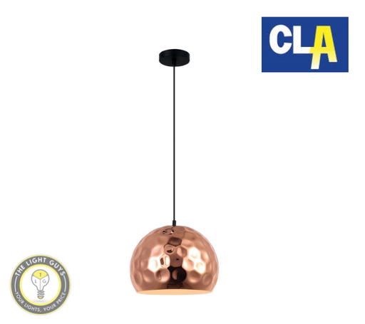CLA Copper Plated Pendant Lights (Globe not included) - TheLightGuys