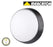 MERCATOR LED Fletcher 10W White & Black Frame Oval | Round - TheLightGuys