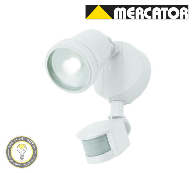 MERCATOR OTTO (WITH PIR SENSOR) 1X12W 4000K Black | Silver | White - TheLightGuys