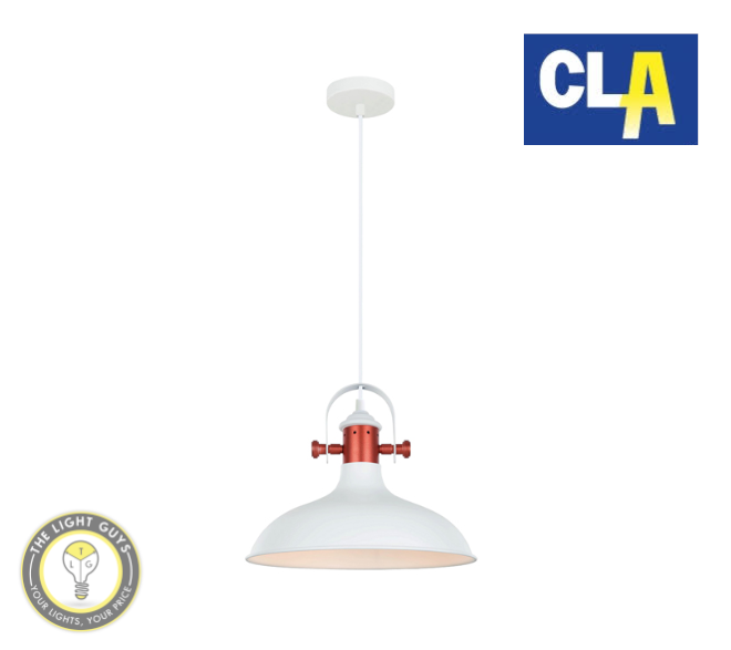 CLA Dome with Copper Plating Pendant Lights White | Grey (Globe not included) - TheLightGuys