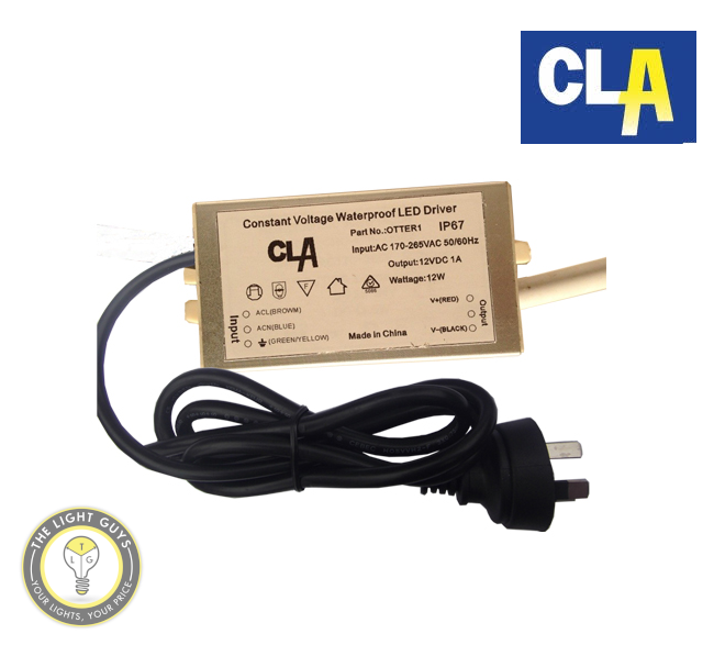 CLA Waterproof Constant Voltage Driver 1-12W 12V IP67 - TheLightGuys