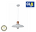 CLA Dome Shape with Copper Lampholder Cover Pendant Lights Black | White | Grey (Globe not included) - TheLightGuys