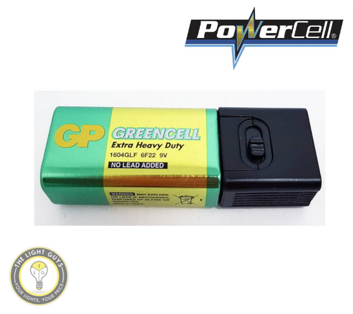 POWERCELL Blocklite 9V LED Torch (Includes 9V Battery) - TheLightGuys