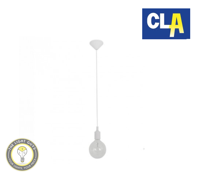 CLA Pendant Lights E27 max. 60W Red | White | Black | Pink | Green | Purple | Yellow | Blue - TheLightGuys