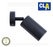 CLA GU10 Exterior Wall Semi Adjustable Pillar Lights Black | Matt Grey | White | Silver - TheLightGuys
