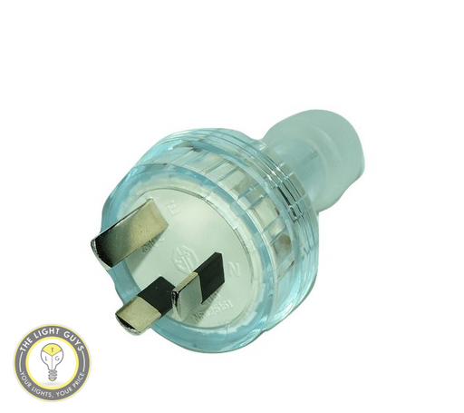 CLA Rewirable 3 Pin Plug Top 10A Clear Male | Female - TheLightGuys