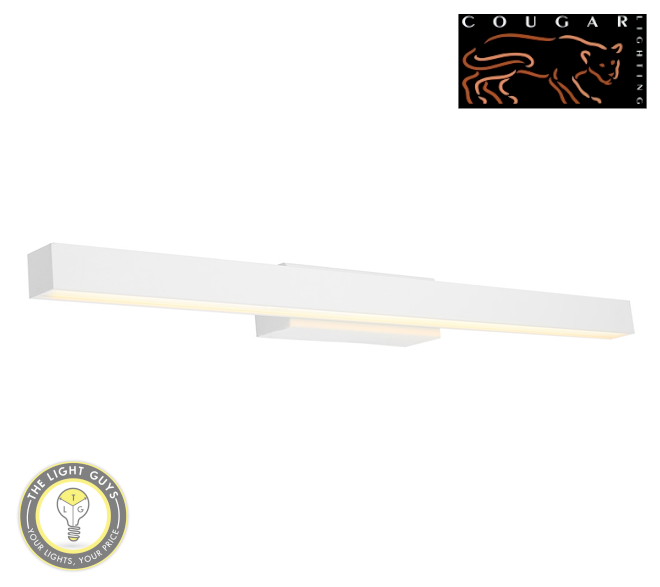 COUGAR LIGHTING LED Vanity Light 16W 600mm Black | White - TheLightGuys