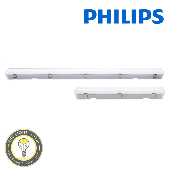 Philips SmartBright Outdoor Weatherproof LED Batten Tri Colour & Dual Power 20W (600mm) | 40W (1200mm) - TheLightGuys