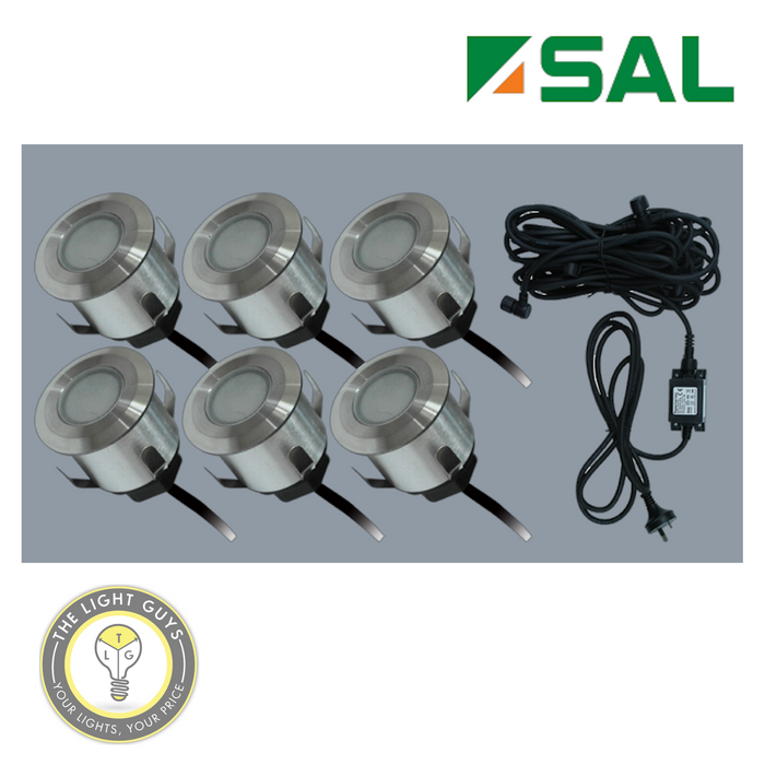 SAL 6 LED Deck light kits 240V 3.6W 35mm IP65 3000K 5000K