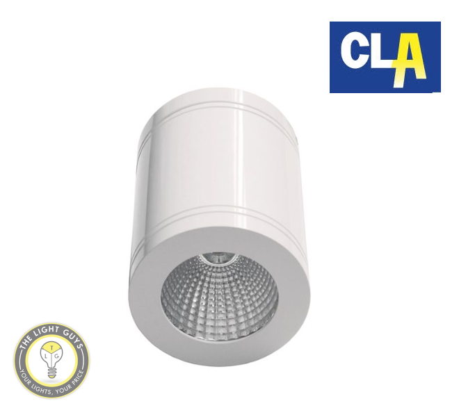 CLA LED Dimmable Surface Mounted Ceiling Downlights 13W 3000K | 5000K IP65 40Deg° White - TheLightGuys